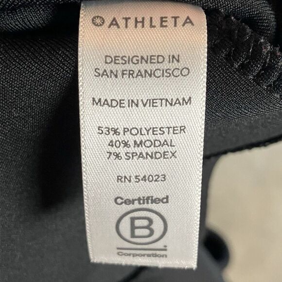 Athleta En Route Scuba‎ Dress Womens XS Black Sleeveless Racerback 511522 - Picture 8 of 11